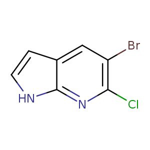 Brc1cc2cc[nH]c2nc1Cl