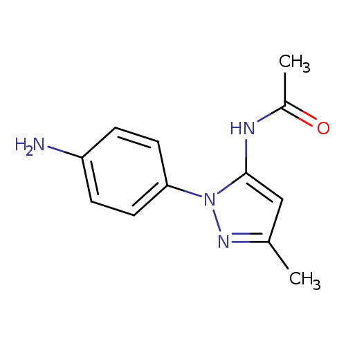 CC(=O)Nc1cc(nn1c1ccc(cc1)N)C