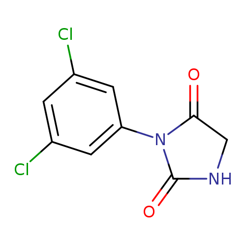 Clc1cc(Cl)cc(c1)N1C(=O)CNC1=O