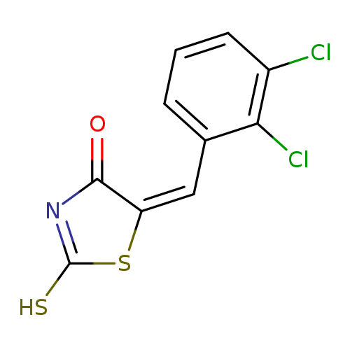 SC1=NC(=O)/C(=Cc2cccc(c2Cl)Cl)/S1