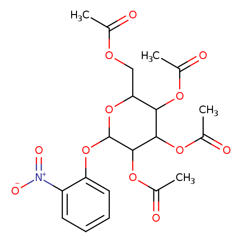 CC(=O)OCC1OC(Oc2ccccc2[N+](=O)[O-])C(C(C1OC(=O)C)OC(=O)C)OC(=O)C