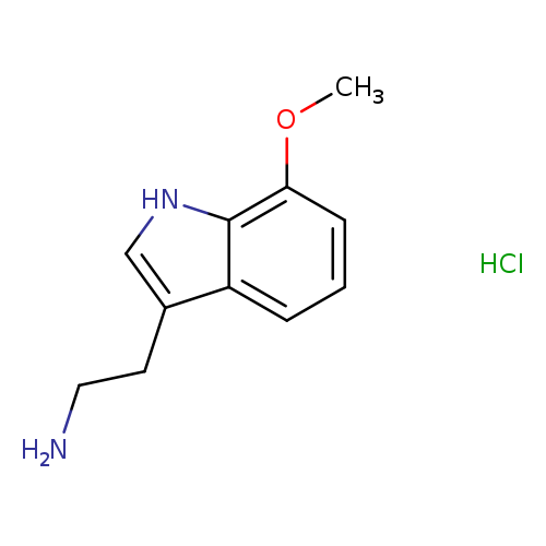 NCCc1c[nH]c2c1cccc2OC.Cl