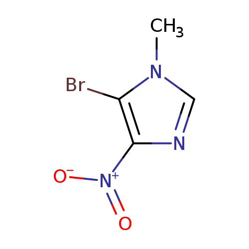 [O-][N+](=O)c1ncn(c1Br)C