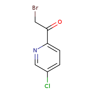 BrCC(=O)c1ccc(cn1)Cl