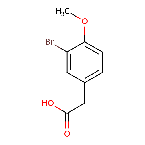 COc1ccc(cc1Br)CC(=O)O