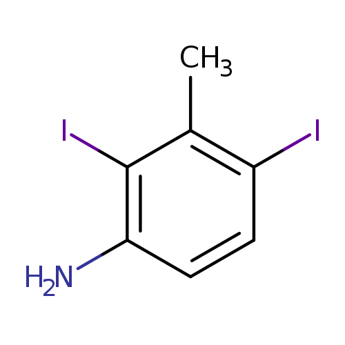 Ic1ccc(c(c1C)I)N