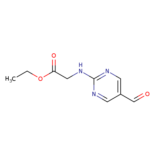 CCOC(=O)CNc1ncc(cn1)C=O