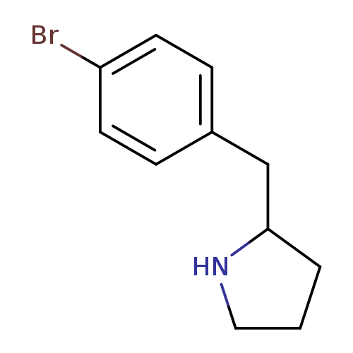 Brc1ccc(cc1)CC1CCCN1