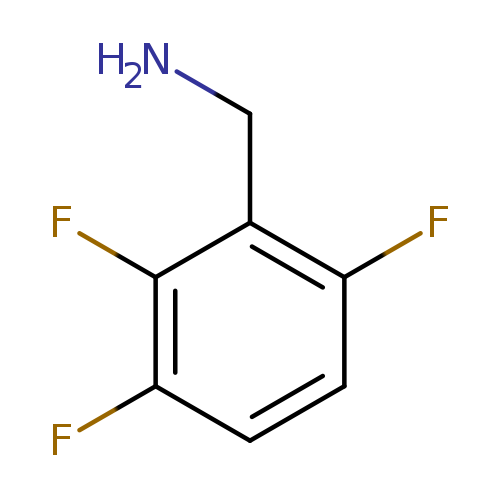 NCc1c(F)ccc(c1F)F