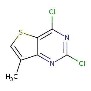 Clc1nc(Cl)c2c(n1)c(C)cs2