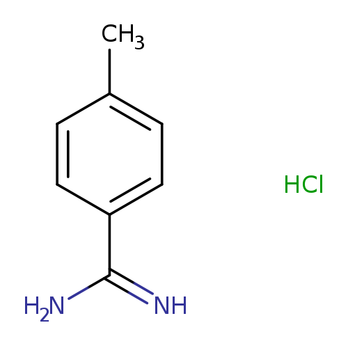 NC(=N)c1ccc(cc1)C.Cl