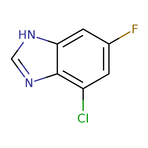 Fc1cc(Cl)c2c(c1)[nH]cn2
