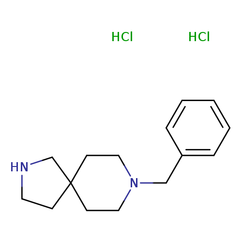 c1ccc(cc1)CN1CCC2(CC1)CNCC2.Cl.Cl