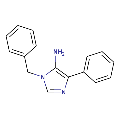 Nc1n(cnc1c1ccccc1)Cc1ccccc1