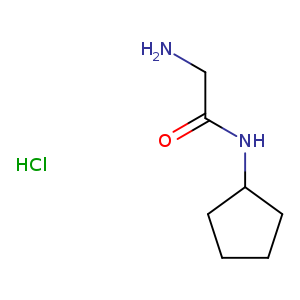 NCC(=O)NC1CCCC1.Cl