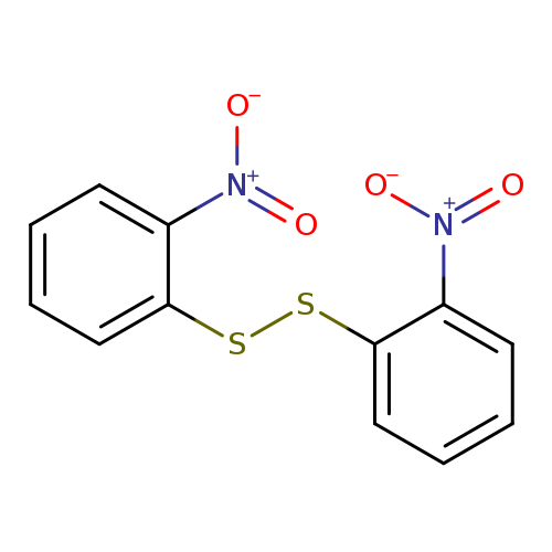 [O-][N+](=O)c1ccccc1SSc1ccccc1[N+](=O)[O-]