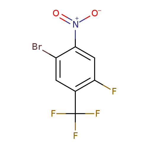 Fc1cc([N+](=O)[O-])c(cc1C(F)(F)F)Br