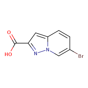 Brc1ccc2n(c1)nc(c2)C(=O)O