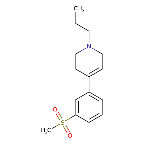 CCCN1CCC(=CC1)c1cccc(c1)S(=O)(=O)C
