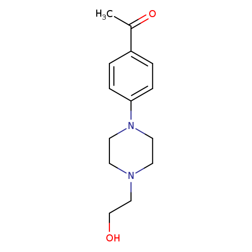 OCCN1CCN(CC1)c1ccc(cc1)C(=O)C