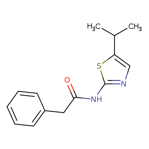 O=C(Nc1ncc(s1)C(C)C)Cc1ccccc1