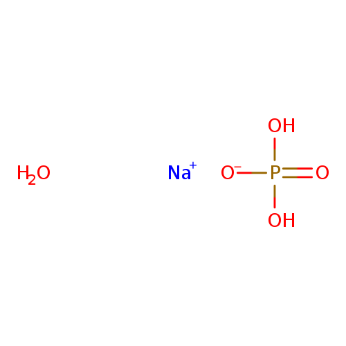 [O-]P(=O)(O)O.O.[Na+]