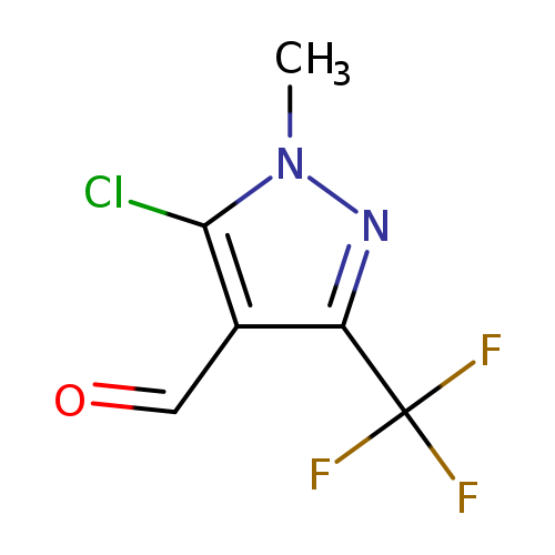 O=Cc1c(Cl)n(nc1C(F)(F)F)C