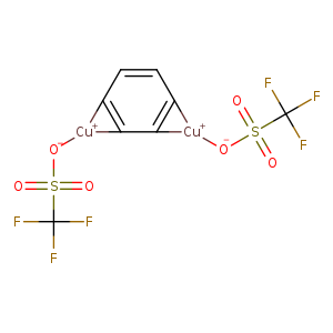 FC(S(=O)(=O)[O-][Cu+]1c2c1c1[Cu+](c1cc2)[O-]S(=O)(=O)C(F)(F)F)(F)F