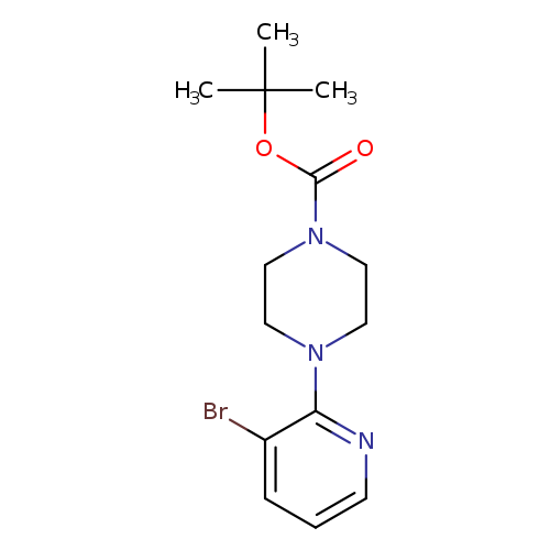 O=C(N1CCN(CC1)c1ncccc1Br)OC(C)(C)C