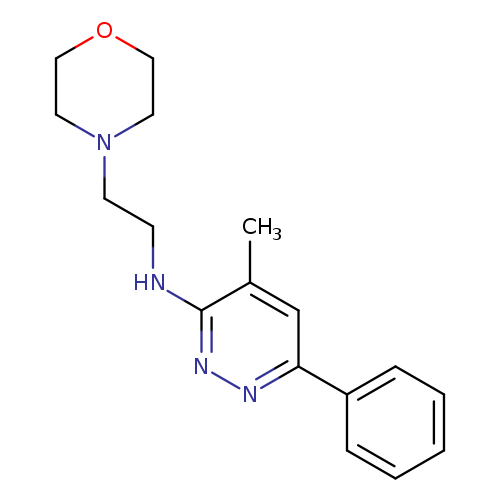 Cc1cc(nnc1NCCN1CCOCC1)c1ccccc1