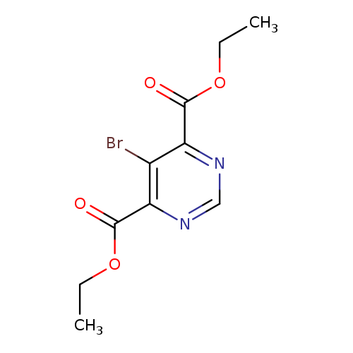 CCOC(=O)c1ncnc(c1Br)C(=O)OCC