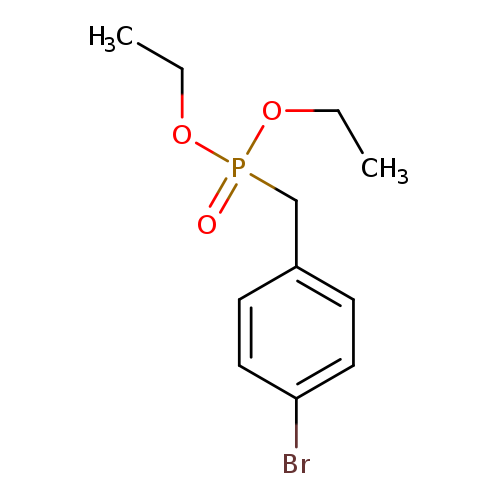 CCOP(=O)(Cc1ccc(cc1)Br)OCC