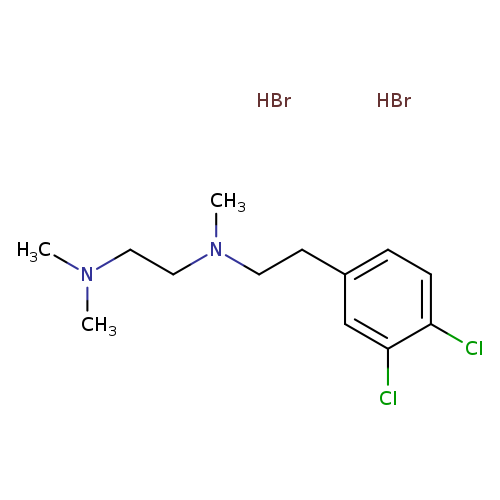 CN(CCc1ccc(c(c1)Cl)Cl)CCN(C)C.Br.Br