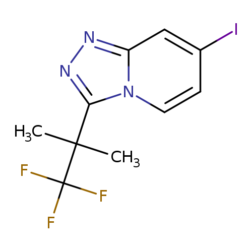 Ic1ccn2c(c1)nnc2C(C(F)(F)F)(C)C