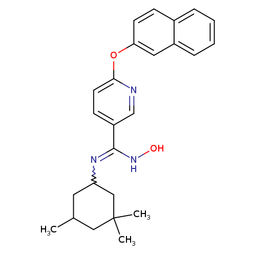 ONC(=NC1CC(C)CC(C1)(C)C)c1ccc(nc1)Oc1ccc2c(c1)cccc2