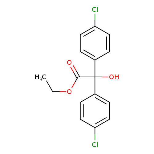 CCOC(=O)C(c1ccc(cc1)Cl)(c1ccc(cc1)Cl)O