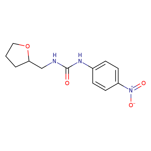 O=C(Nc1ccc(cc1)[N+](=O)[O-])NCC1CCCO1