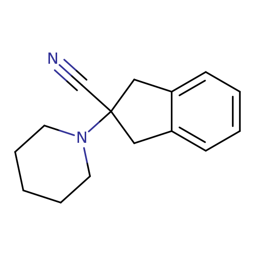 N#CC1(Cc2c(C1)cccc2)N1CCCCC1