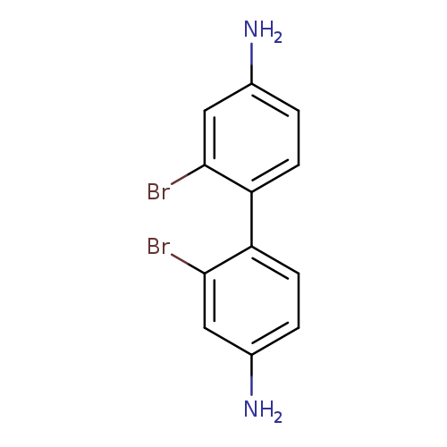 Nc1ccc(c(c1)Br)c1ccc(cc1Br)N