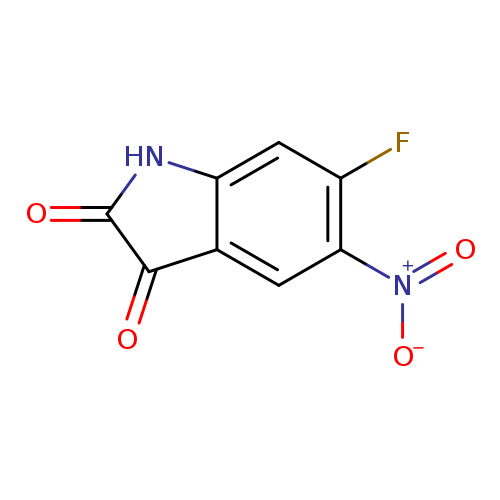 O=C1Nc2c(C1=O)cc(c(c2)F)[N+](=O)[O-]