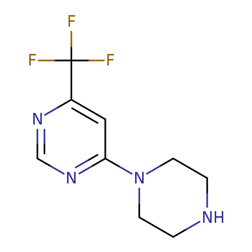 FC(c1ncnc(c1)N1CCNCC1)(F)F