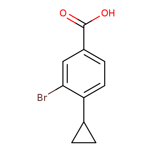 OC(=O)c1ccc(c(c1)Br)C1CC1