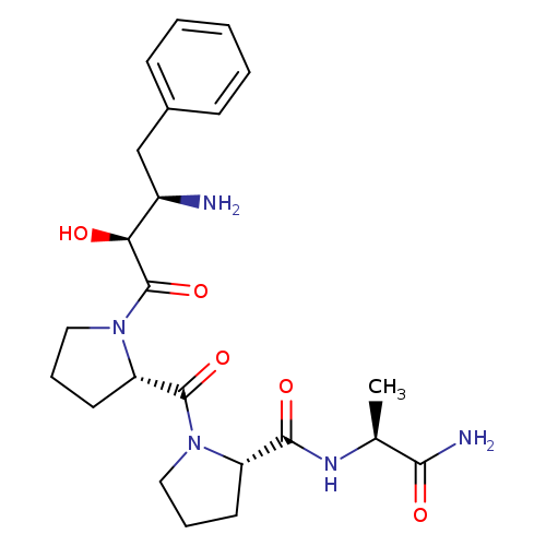 C[C@@H](C(=O)N)NC(=O)[C@@H]1CCCN1C(=O)[C@@H]1CCCN1C(=O)[C@H]([C@@H](Cc1ccccc1)N)O