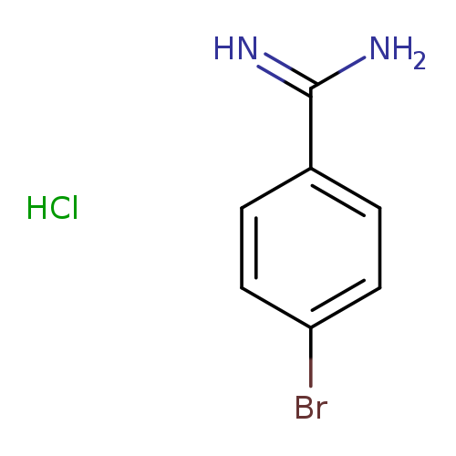 NC(=N)c1ccc(cc1)Br.Cl