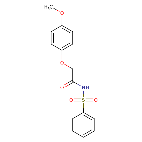 COc1ccc(cc1)OCC(=O)NS(=O)(=O)c1ccccc1