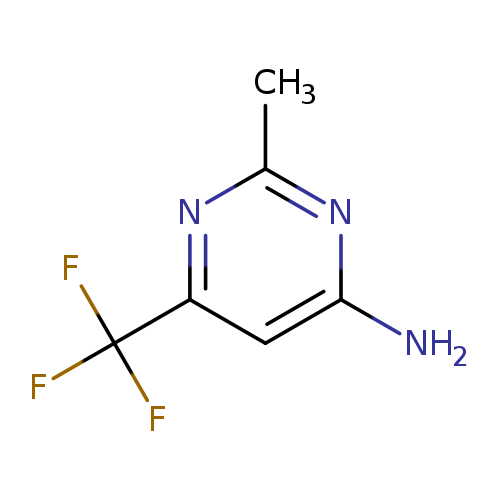 Nc1nc(C)nc(c1)C(F)(F)F
