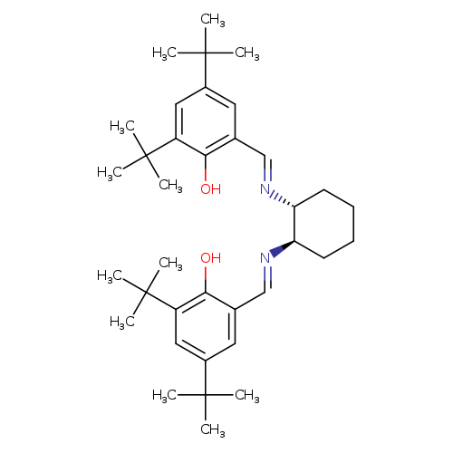 Oc1c(/C=N/[C@@H]2CCCC[C@H]2/N=C/c2cc(cc(c2O)C(C)(C)C)C(C)(C)C)cc(cc1C(C)(C)C)C(C)(C)C