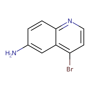 Nc1ccc2c(c1)c(Br)ccn2