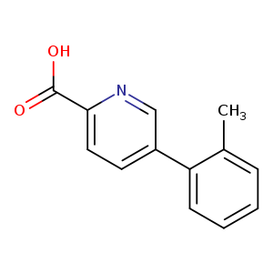 Cc1ccccc1c1ccc(nc1)C(=O)O