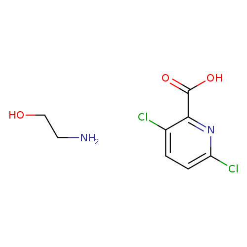 Clc1ccc(c(n1)C(=O)O)Cl.OCCN